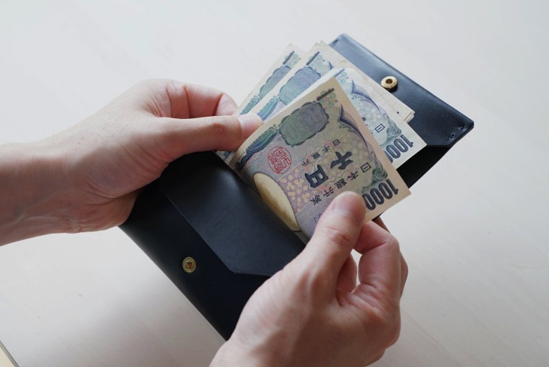 Bi-fold wallet that can be stored vertically
