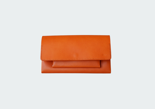 うす型革長財布ベージュ