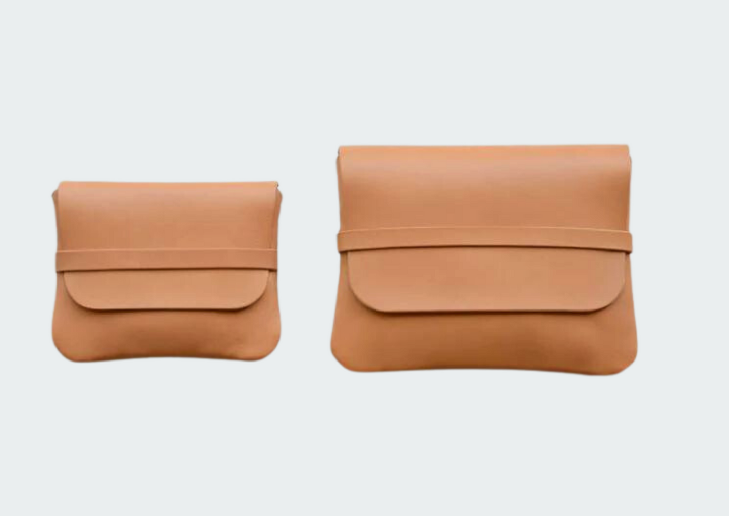 革素材小物入れマルチケースベージュ