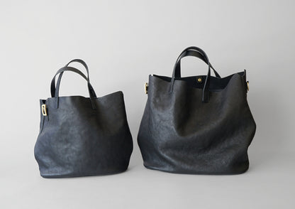 シボ黒　2wayトートバッグ　S・M