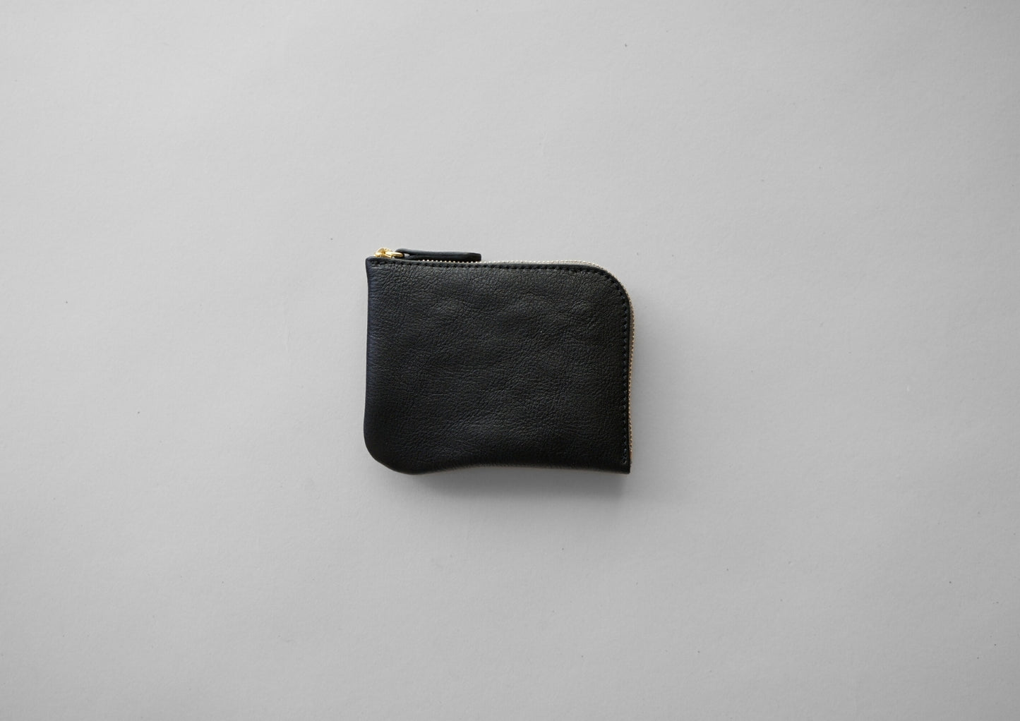 シボ黒：ミニジップウォレット